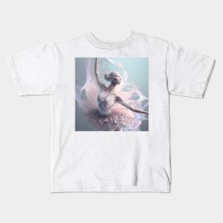 Portrait in Pastel Colors of A Fractal Ballerina Kids T-Shirt